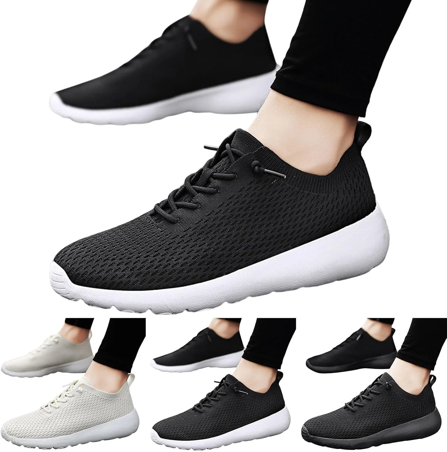 Men's Classic Casual Jogging Sneakers Portable Non Slip Fitness Workout Shoe Men's Sport Breathable Mesh Shoes