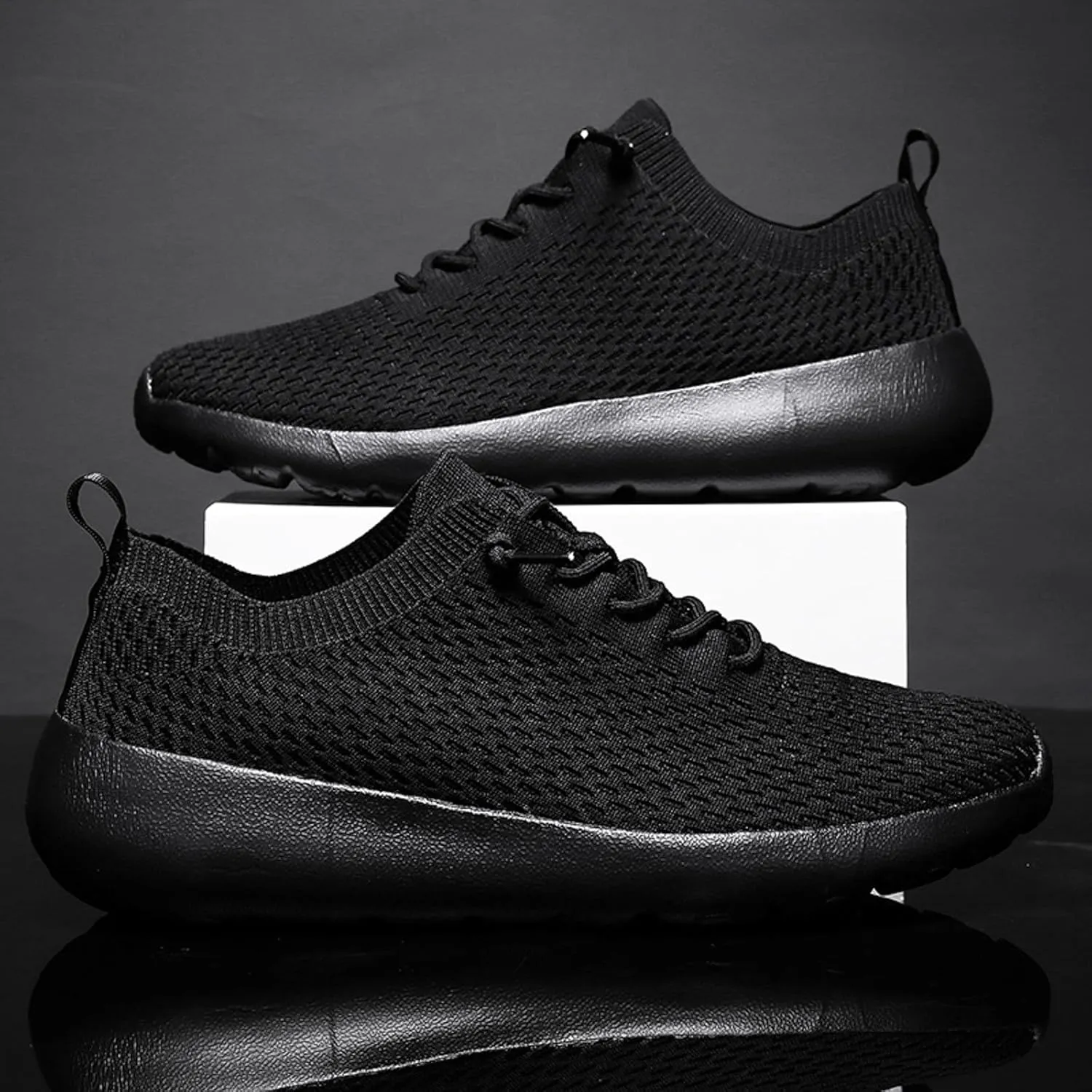 Men's Classic Casual Jogging Sneakers Portable Non Slip Fitness Workout Shoe Men's Sport Breathable Mesh Shoes