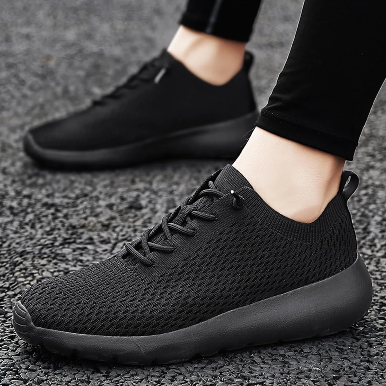 Men's Classic Casual Jogging Sneakers Portable Non Slip Fitness Workout Shoe Men's Sport Breathable Mesh Shoes
