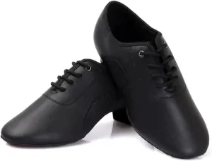 Men's Latin Dance Shoes Latin Dance Shoes Leather Men Modern Ballroom International Dance Square Male Dancing Shoe Soft Sole Sneakers