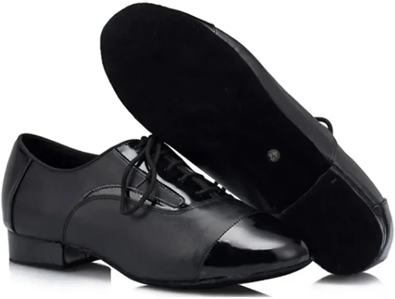 Men's Latin Dance Shoes Latin Dance Shoes Men's Leather Dance Shoes Adult Outdoor Samba Cha Cha Tango Salsa Dance Shoes