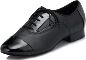 Men's Latin Dance Shoes Latin Dance Shoes Men's Leather Dance Shoes Adult Outdoor Samba Cha Cha Tango Salsa Dance Shoes