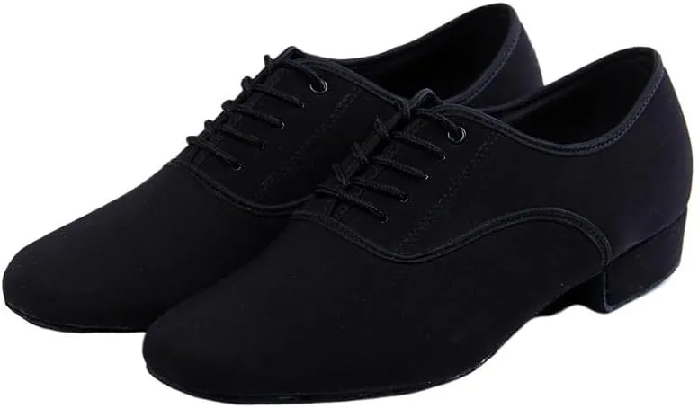 Men's Latin Dance Shoes Oxford Men Latin Dance Shoes Jazz Adult Ballroom Salsa Dancing Shoes for Men Black Training Modern Dance Sneakers