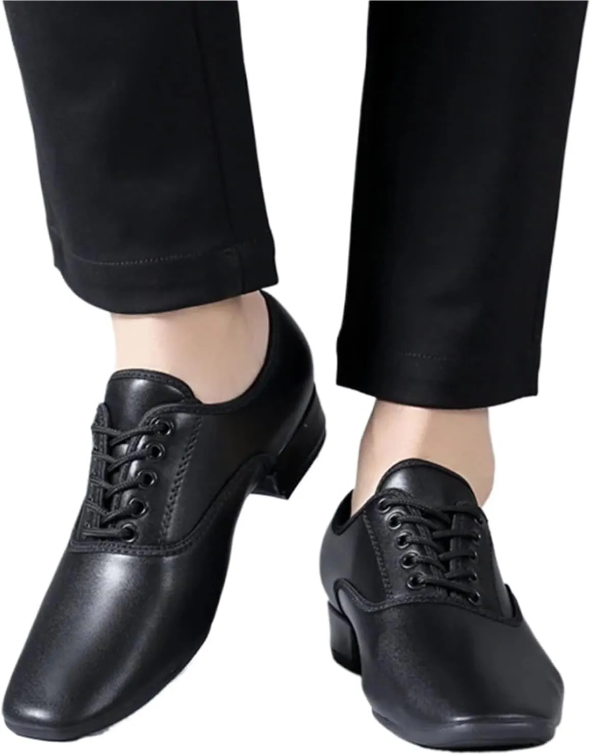 Men's Latin Dance Shoes Salsa Dance Shoes Men Latin Dance Shoes Genuine Leather Soft Sole Men's Tango Ballroom Modern Dancing Shoes