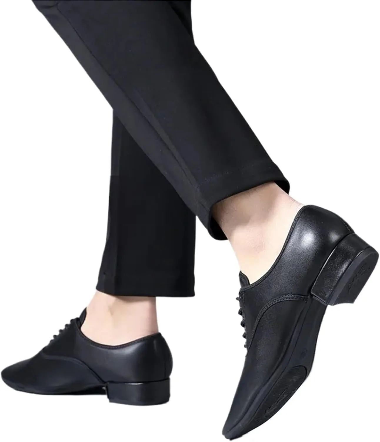 Men's Latin Dance Shoes Salsa Dance Shoes Men Latin Dance Shoes Genuine Leather Soft Sole Men's Tango Ballroom Modern Dancing Shoes