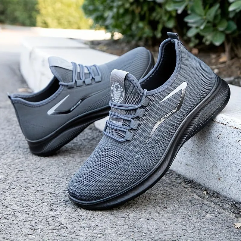 Men's Lightweight Sneakers - Breathable Athletic Shoes - Running Basketball Workout Gym