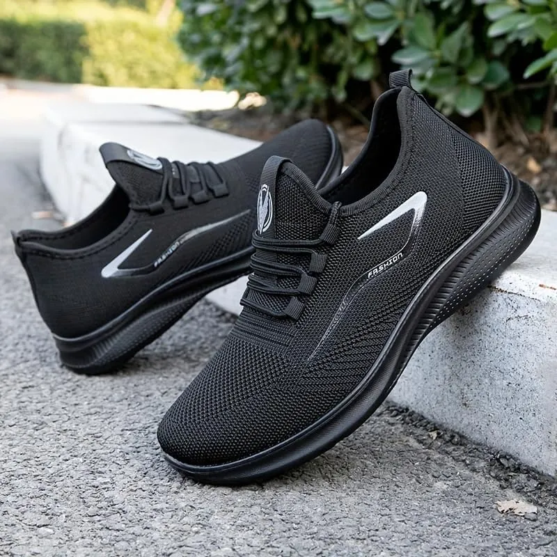 Men's Lightweight Sneakers - Breathable Athletic Shoes - Running Basketball Workout Gym