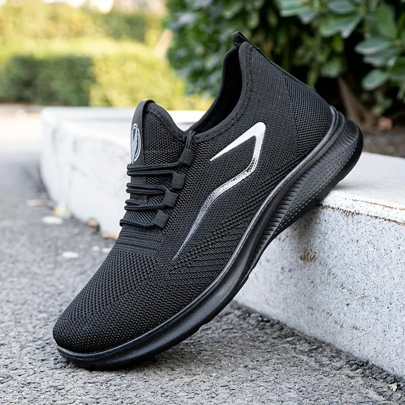 Men's Lightweight Sneakers - Breathable Athletic Shoes - Running Basketball Workout Gym