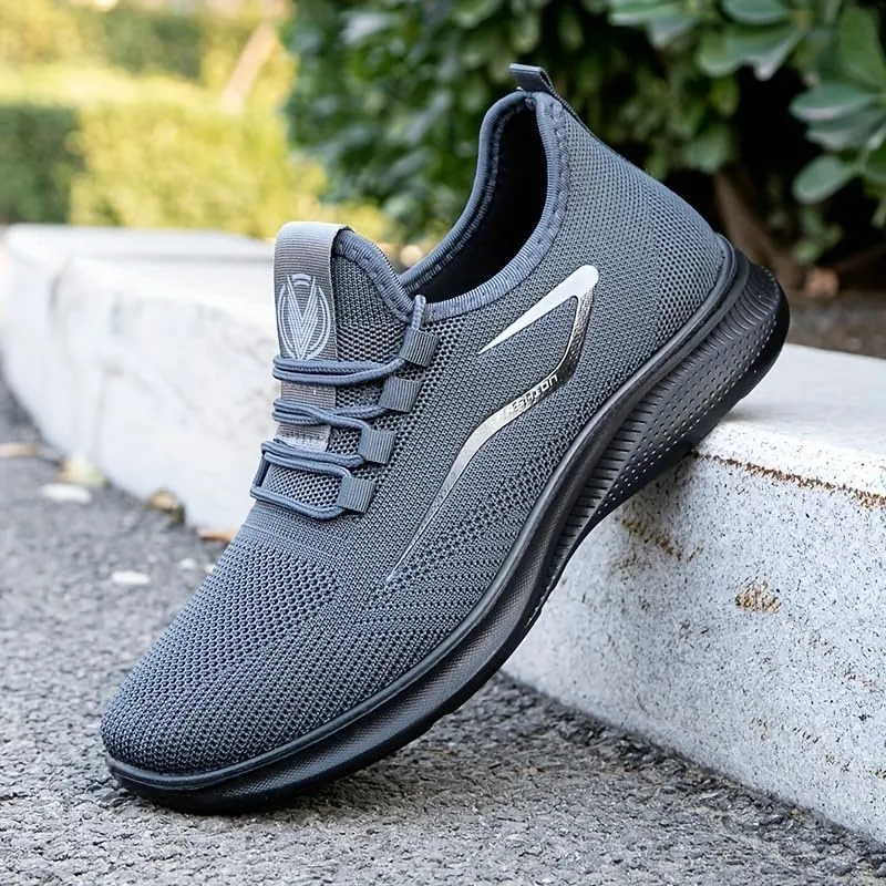 Men's Lightweight Sneakers - Breathable Athletic Shoes - Running Basketball Workout Gym