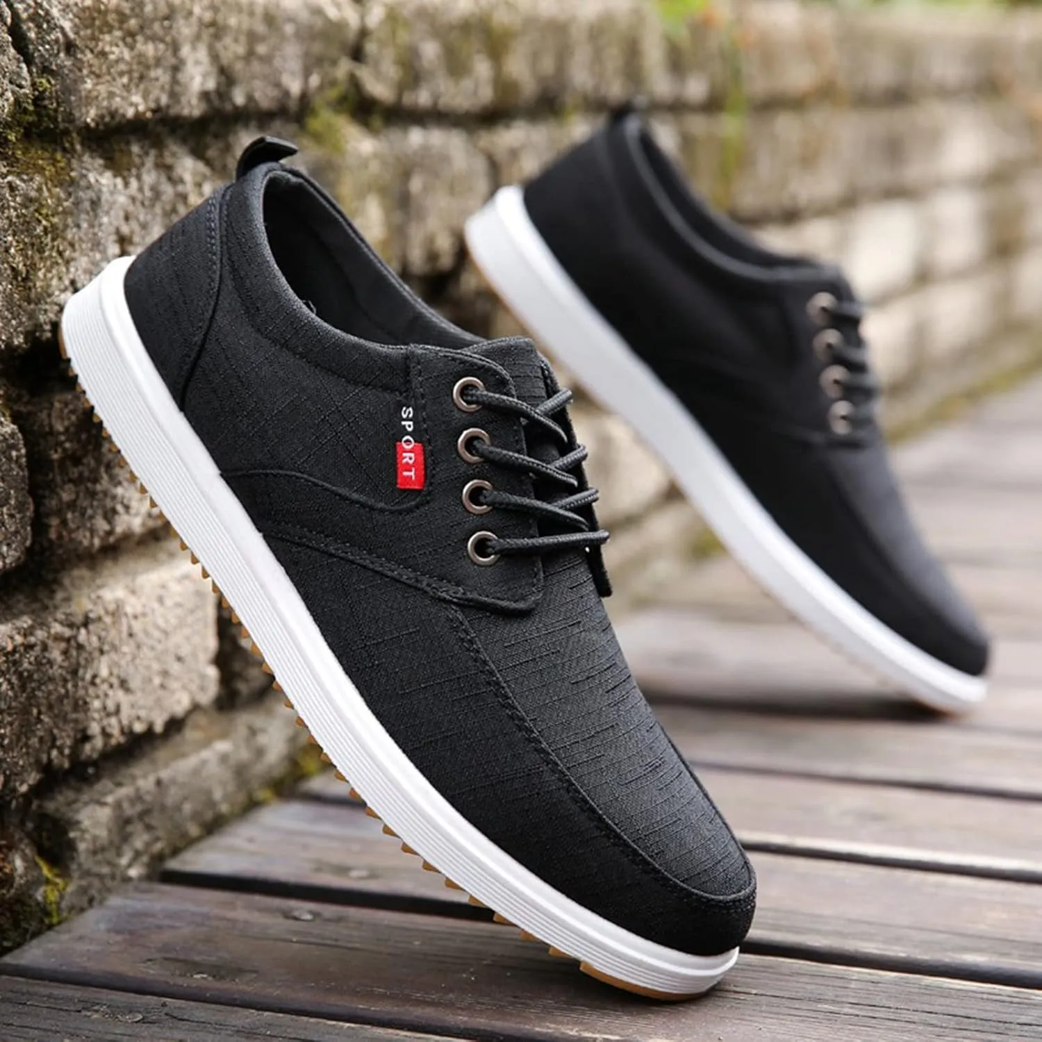 Men's Non Slip Barefoot Minimalist Shoes Portable Non Slip Fitness Workout Shoe Convenient Elderly Slip on Shoes