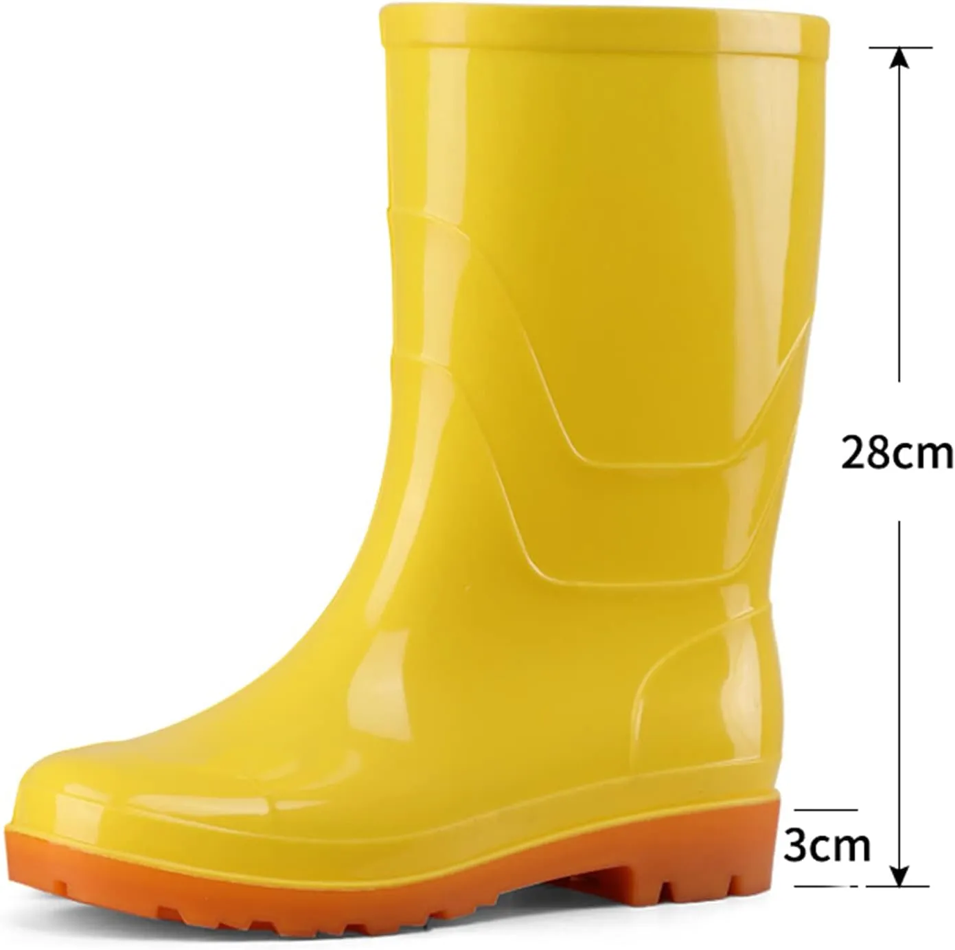 Mid Calf Rain Boots Women Women's Rain Boots Waterproof Short Garden Boots Non Slip Rain Shoes for Outdoor Gardening