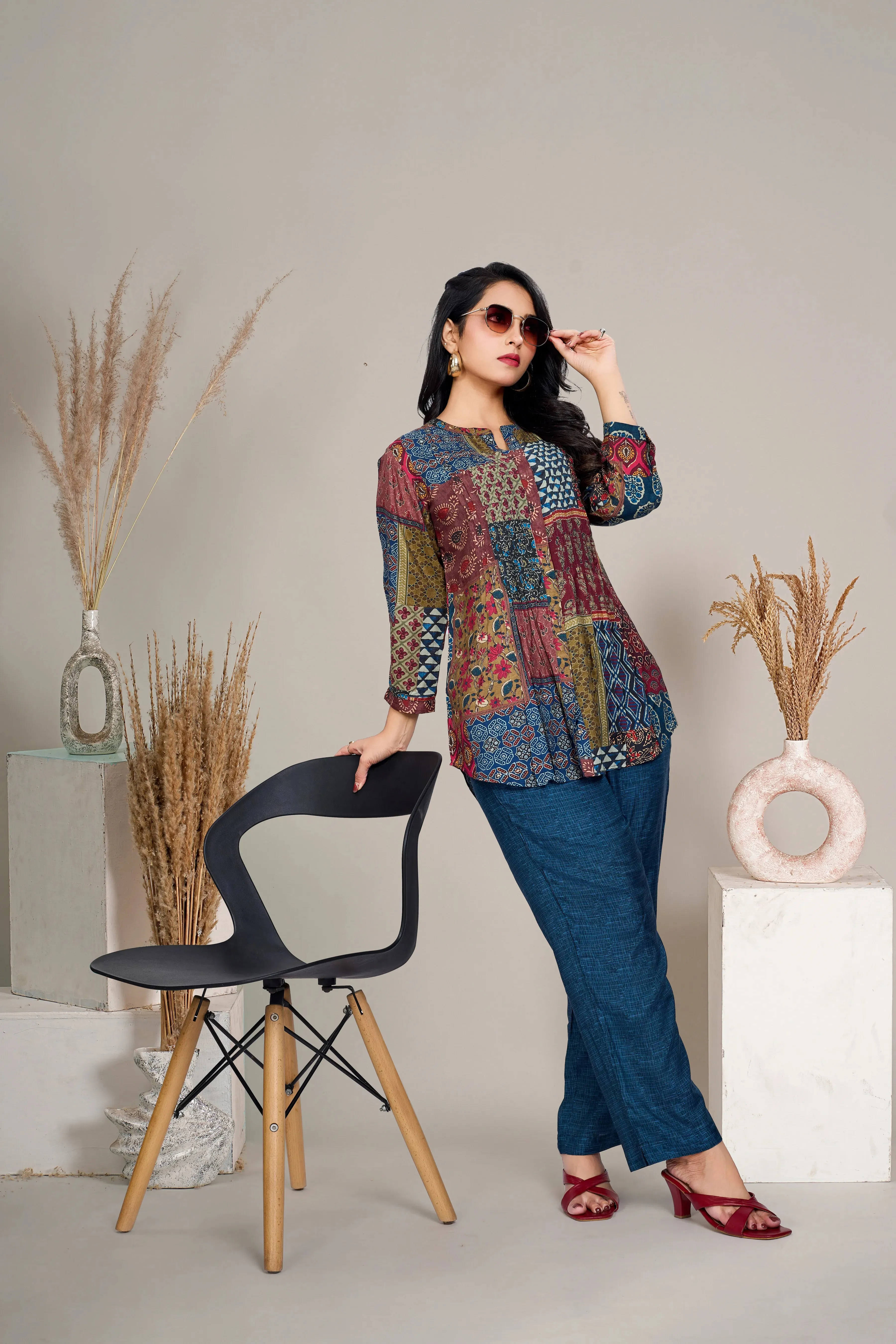 Multicolored Printed Co-Ord Set