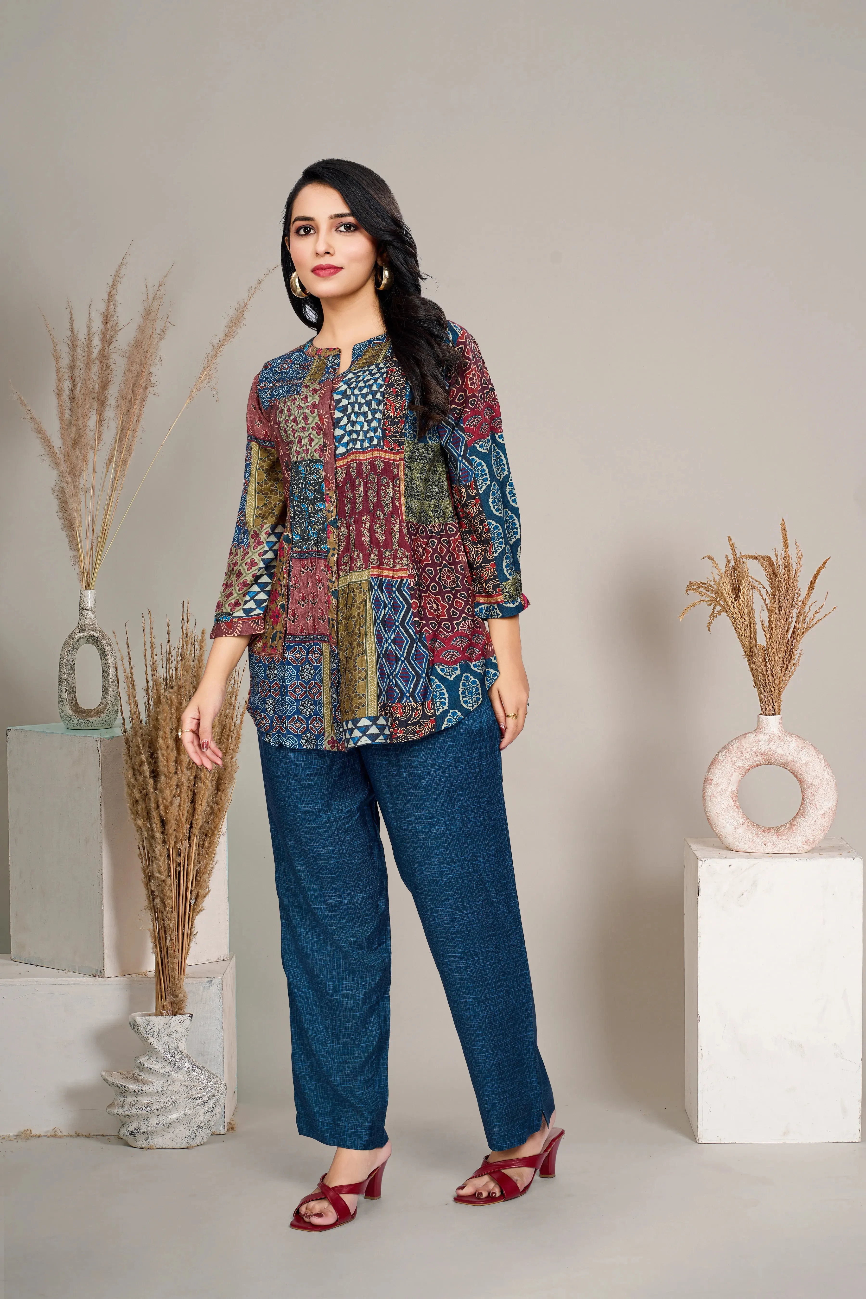 Multicolored Printed Co-Ord Set