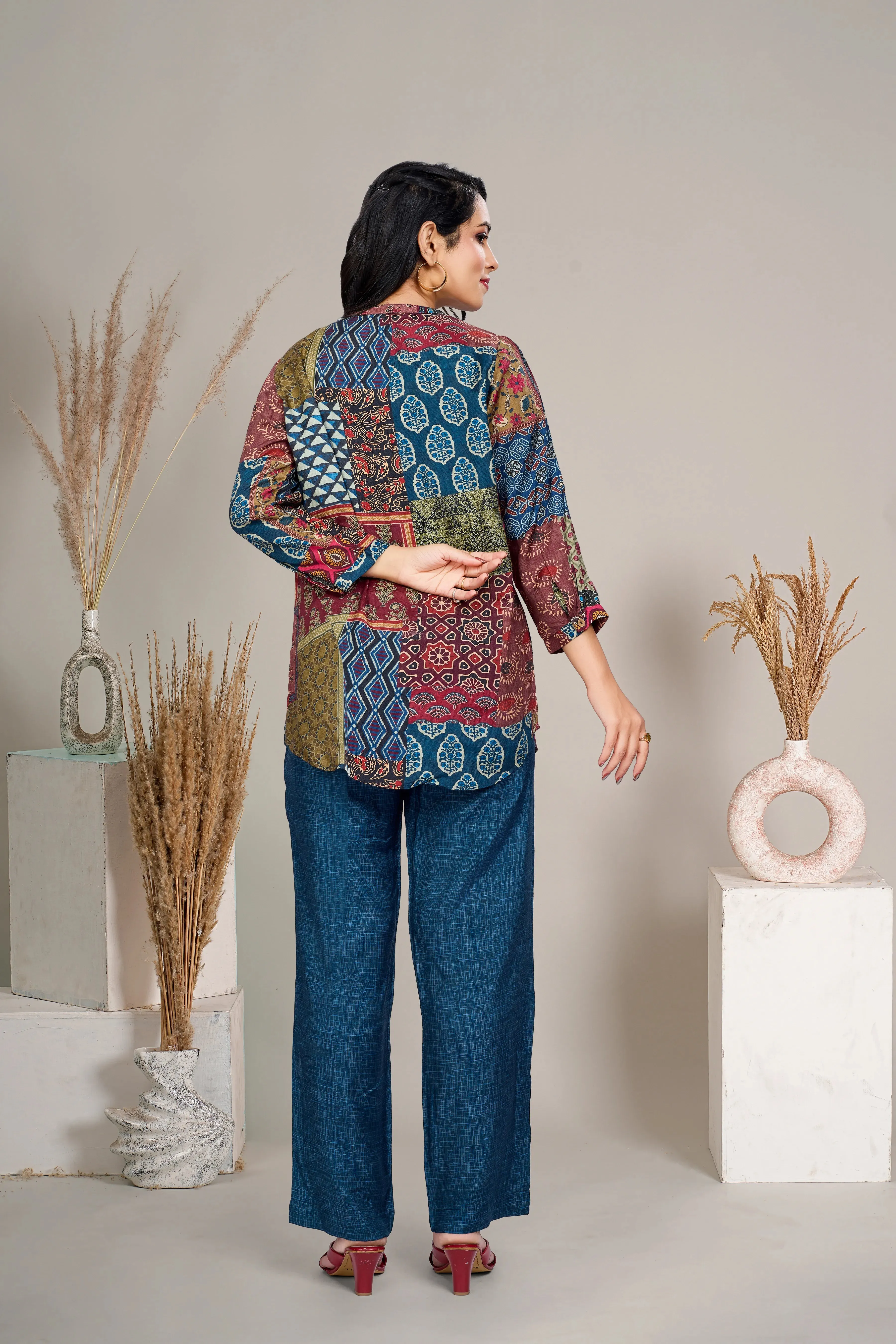 Multicolored Printed Co-Ord Set