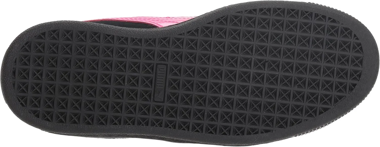 PUMA unisex-kids Suede Fierce Patent Block Jr Sneaker