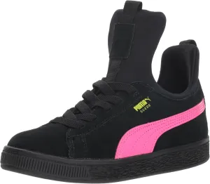 PUMA unisex-kids Suede Fierce Patent Block Jr Sneaker