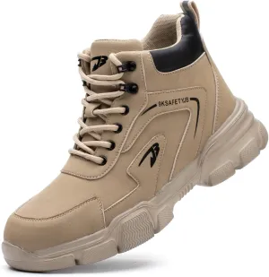 R-Win Waterproof Work Boots Steel Toe Cap Shoe Men Women Lightweight Comfortable Mid Top Safet Trainers