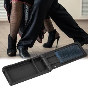 Shoes Brush,Foldable Design Compact Lightweight Dance Shoes Brush, Easy to Operate Latin Shoes Brush Ballroom Shoe Brush,for Latin Salsa Dancing Portable (Black)