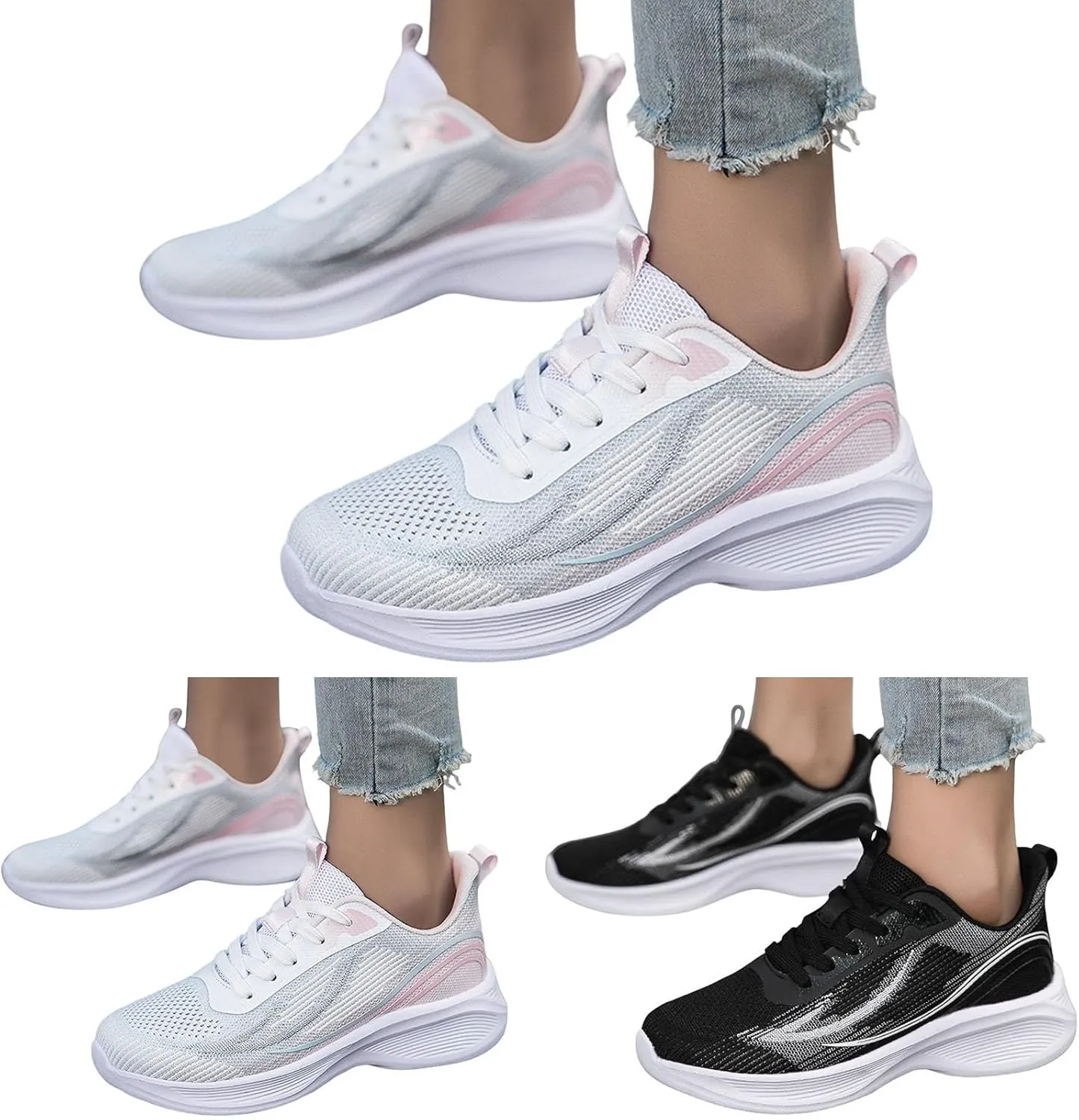 Shoes Women Dressy Sneakers for Women Non Slip Gym Workout Shoes Womens Casual Sneakers Waterproof Shoes for Women