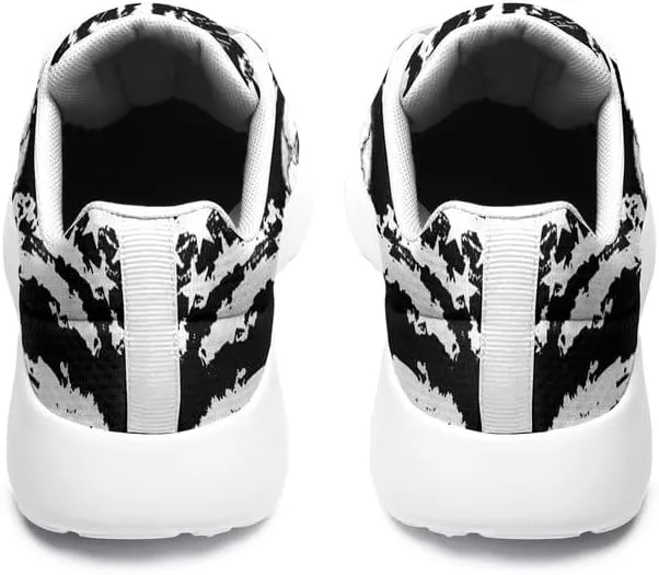 Skull Running Shoes for Women Men Mesh Breathable Comfort Walking Sneaker Sports Athletic Halloween Shoes