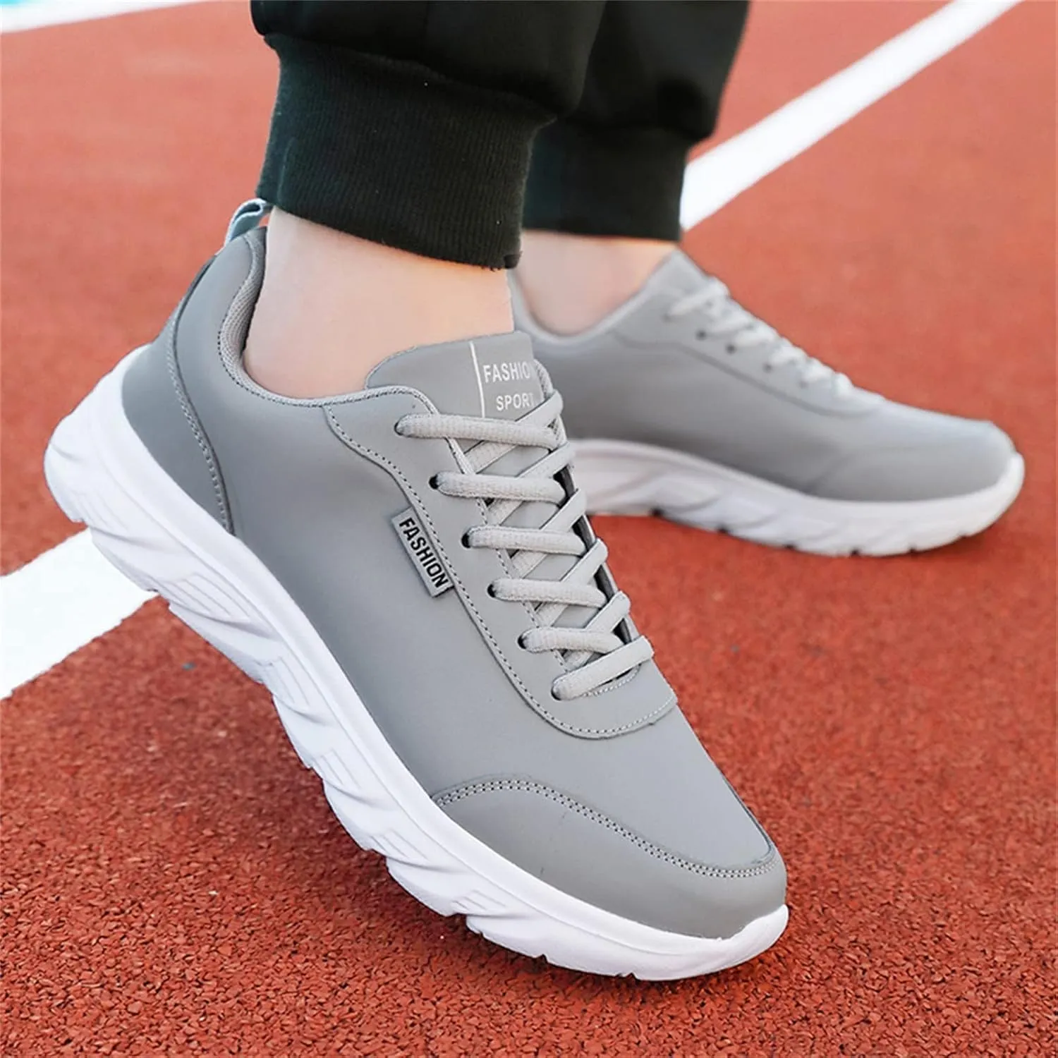 Sneakers for Men Waterproof Walking Shoes Comfortable Lightweight Casual Sports Shoes Lace Up Fashion Running Shoes