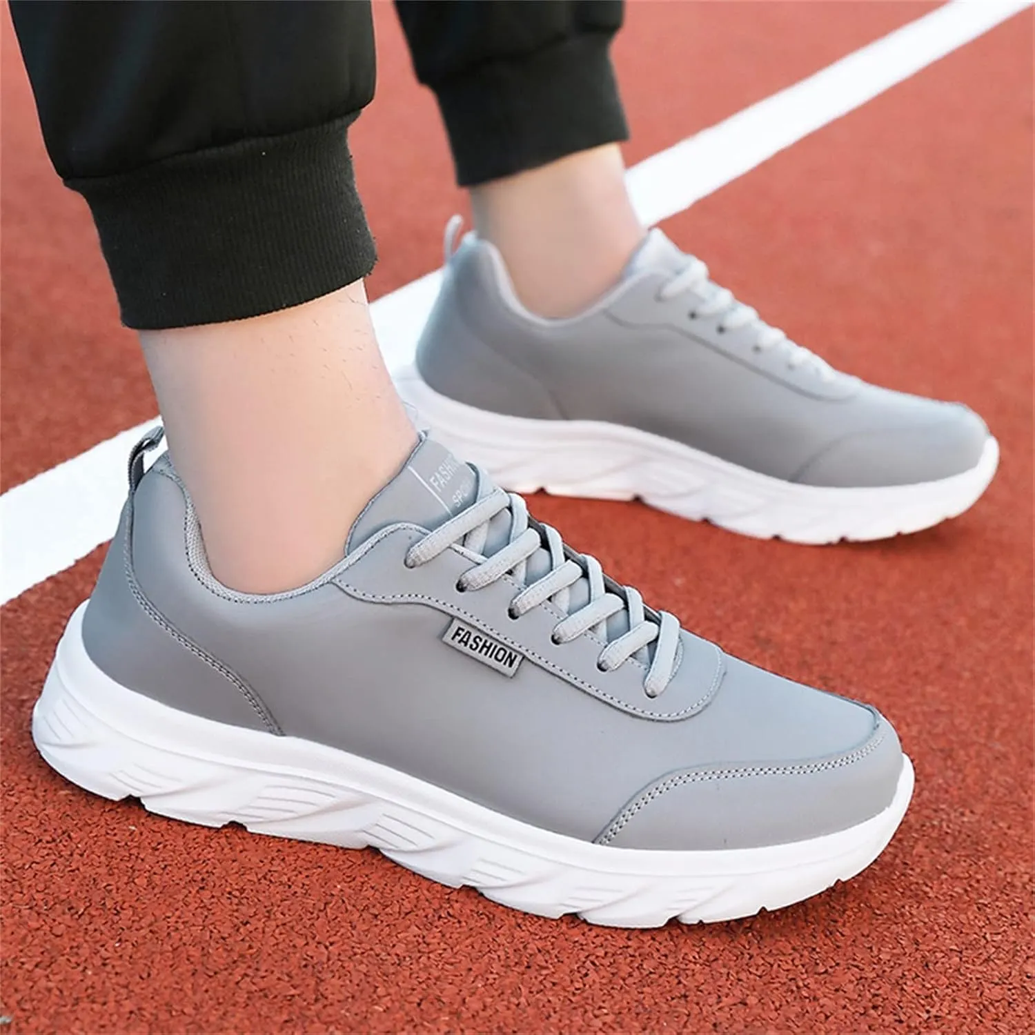 Sneakers for Men Waterproof Walking Shoes Comfortable Lightweight Casual Sports Shoes Lace Up Fashion Running Shoes