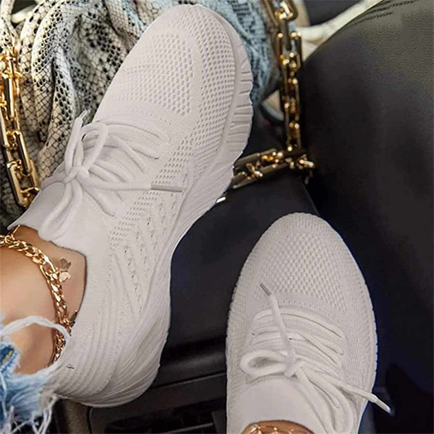Sneakers For Women Trendy 2025 Athletic Walking Running Shoes Slip On Casual Comfortable Tennis Workout Sneakers 2025