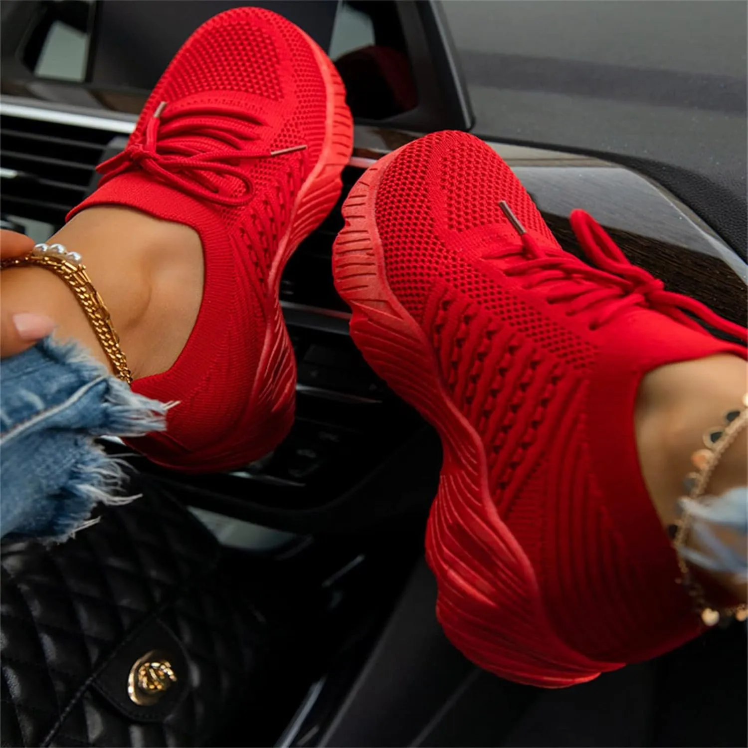 Sneakers For Women Trendy 2025 Walking Tennis Shoes Slip On Memory Foam Lightweight Casual Athletic Running Sneakers