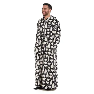 Snuggs Monk Wearable Blanket Polar Bear Black