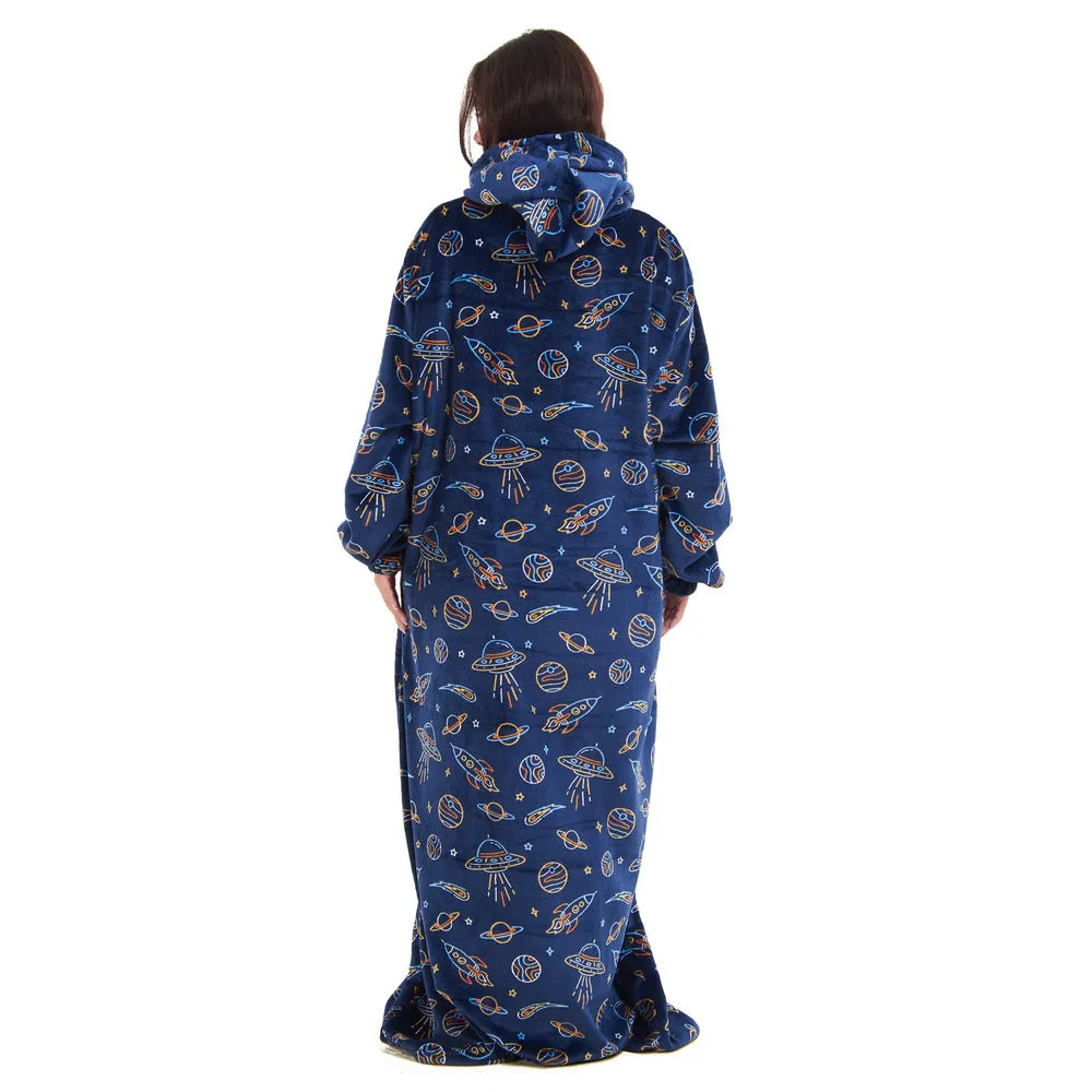 Snuggs Wearable Blanket Monk Dark Blue space