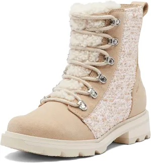Sorel Women's Lennox Lace Cozy Rain Boot  Waterproof Suede Boots