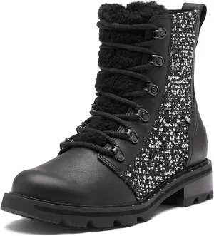 Sorel Women's Lennox Lace Cozy Rain Boot  Waterproof Suede Boots