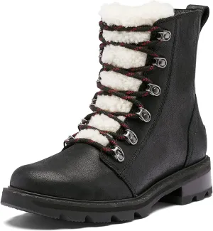 Sorel Women's Lennox Lace Cozy Rain Boot  Waterproof Suede Boots