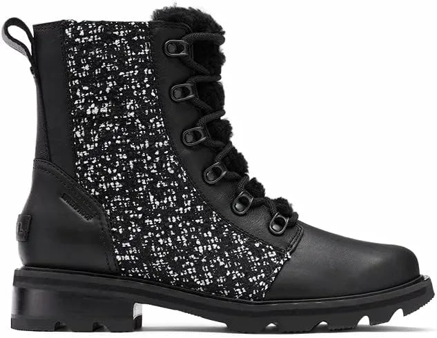 Sorel Women's Lennox Lace Cozy Rain Boot  Waterproof Suede Boots