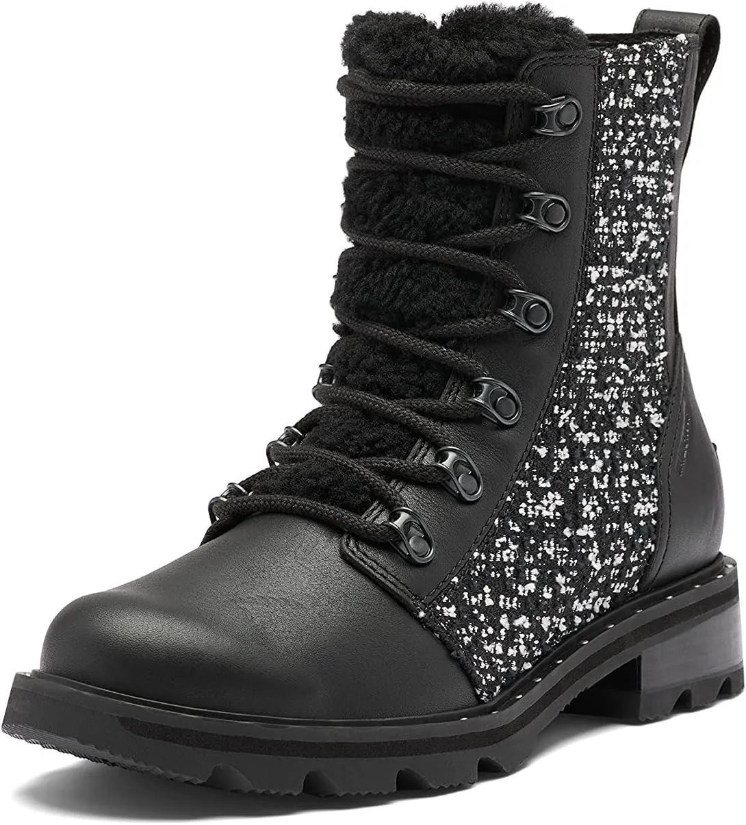 Sorel Women's Lennox Lace Cozy Rain Boot  Waterproof Suede Boots