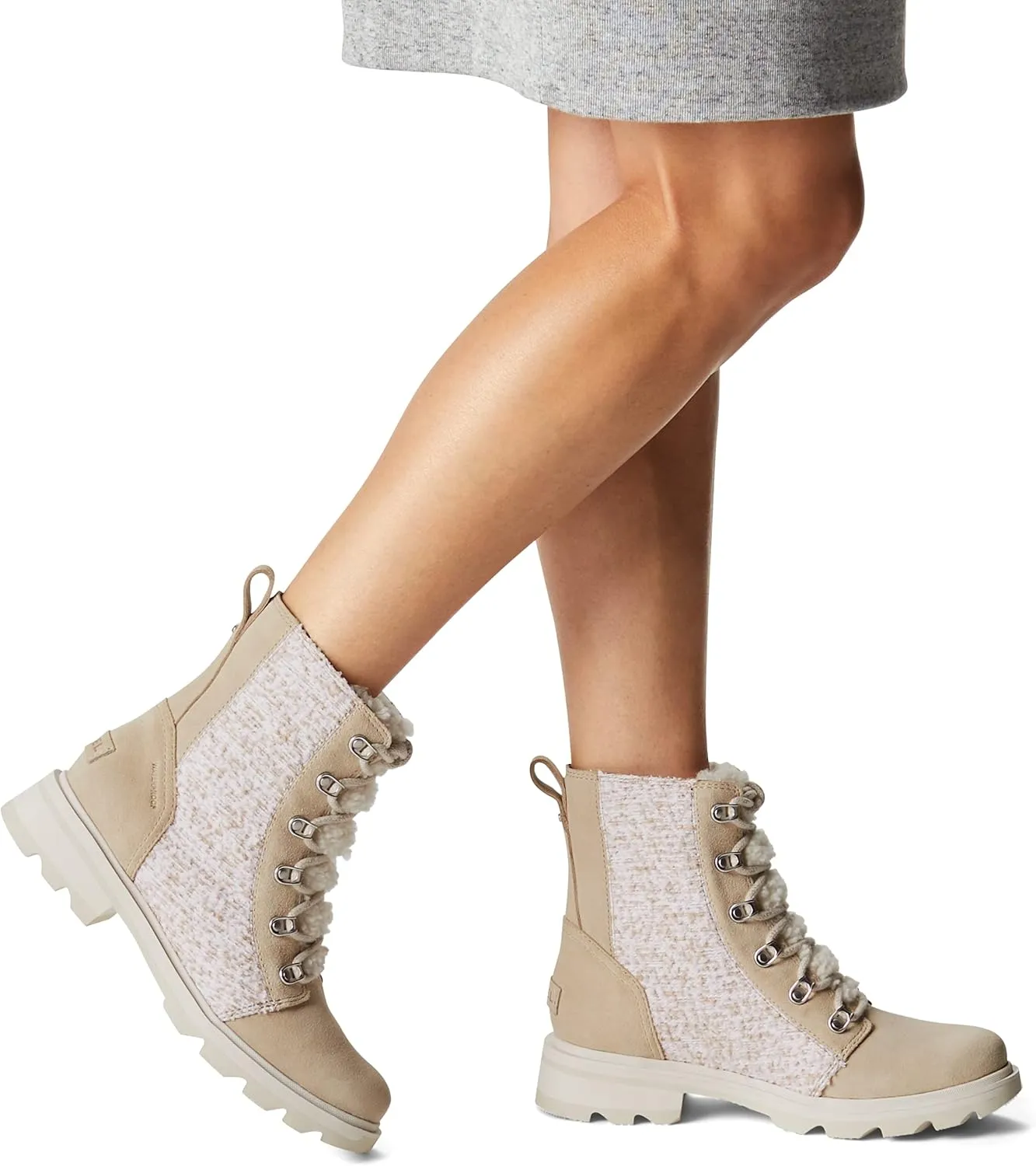Sorel Women's Lennox Lace Cozy Rain Boot  Waterproof Suede Boots