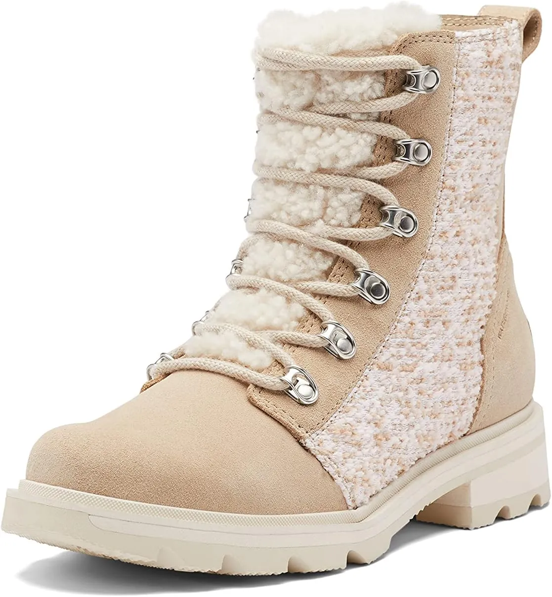 Sorel Women's Lennox Lace Cozy Rain Boot  Waterproof Suede Boots