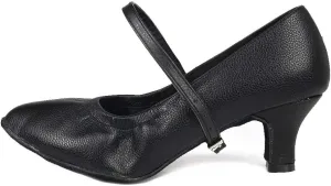 TINRYMX Women's Latin Dance Shoes Ballroom Closed Toe Low Heel Salsa Practice Performance Dance Shoes, CMJ-5003-5