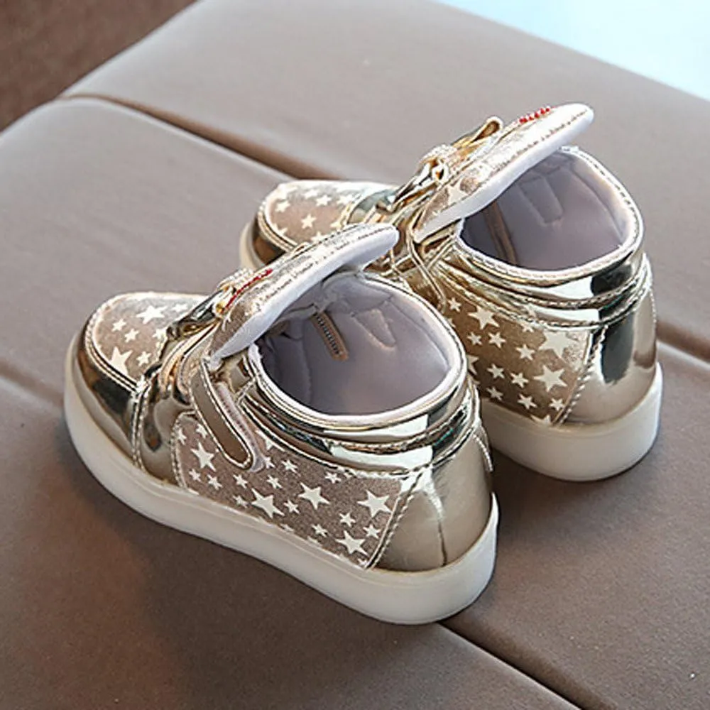 Toddler Baby Fashion Star Luminous Child Casual Colorful Light Shoes Fashion LED Light Baby Shoes Casual