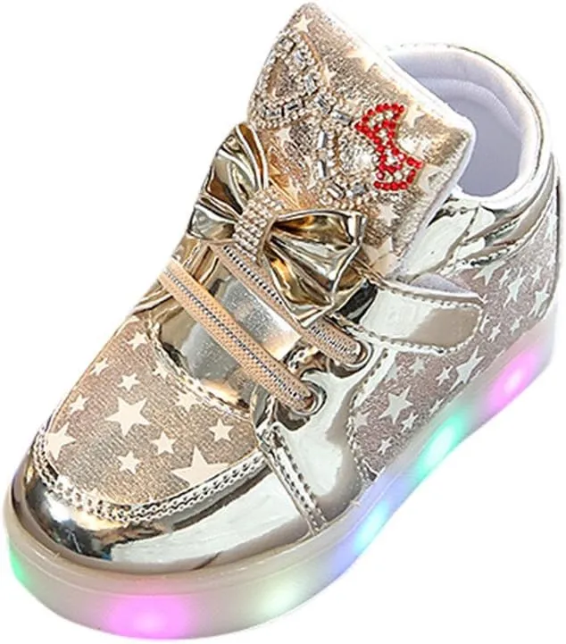 Toddler Baby Fashion Star Luminous Child Casual Colorful Light Shoes Fashion LED Light Baby Shoes Casual