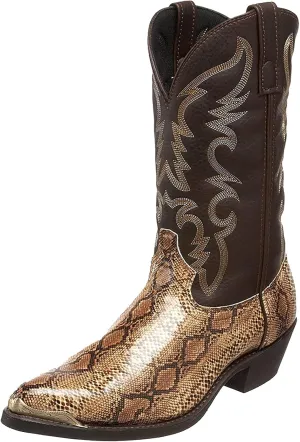 Traditional Country Boots For Men Pull On Steel Toe Boots Work Boots For Men Western Pointed Toe Cowboy Boots