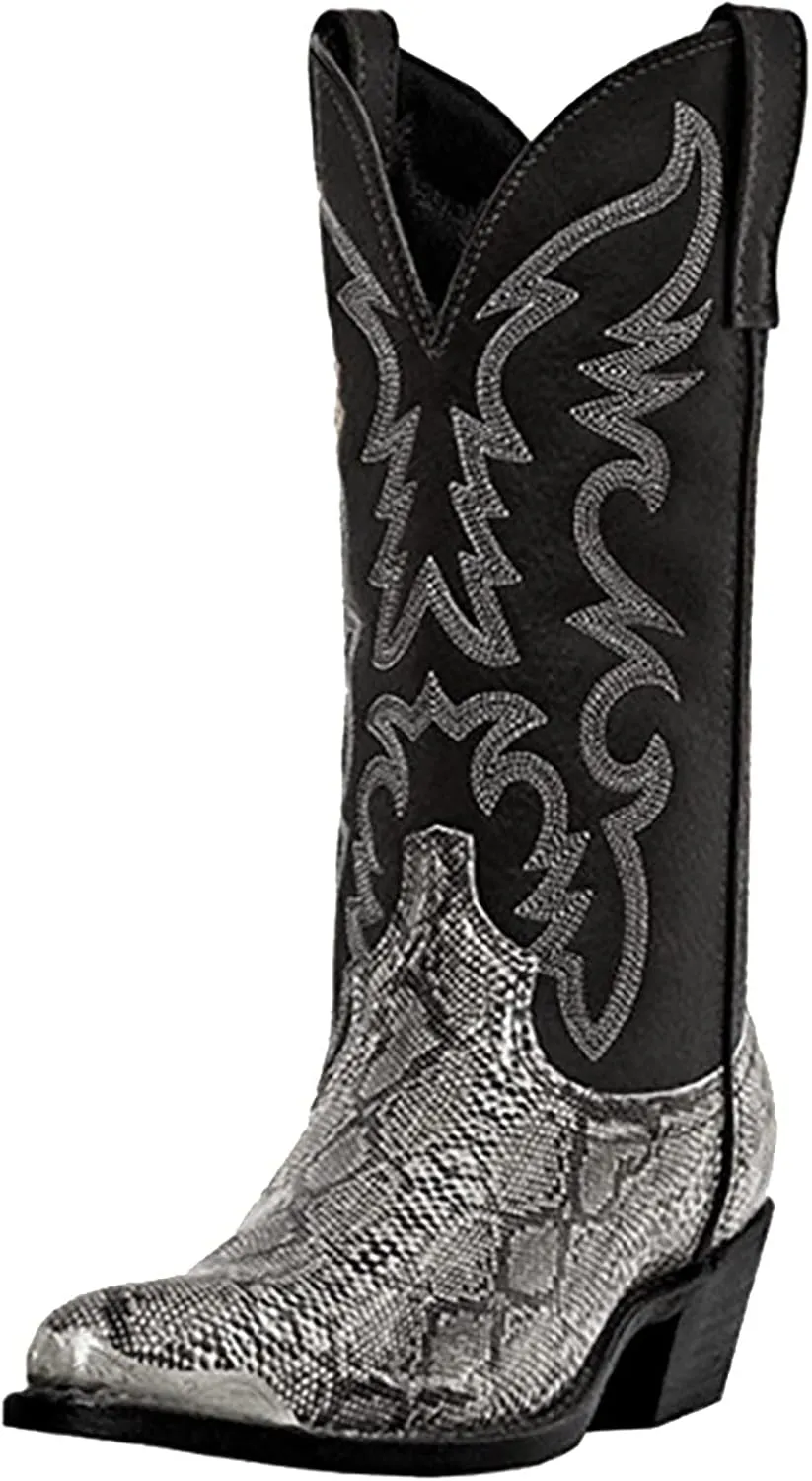 Traditional Country Boots For Men Pull On Steel Toe Boots Work Boots For Men Western Pointed Toe Cowboy Boots