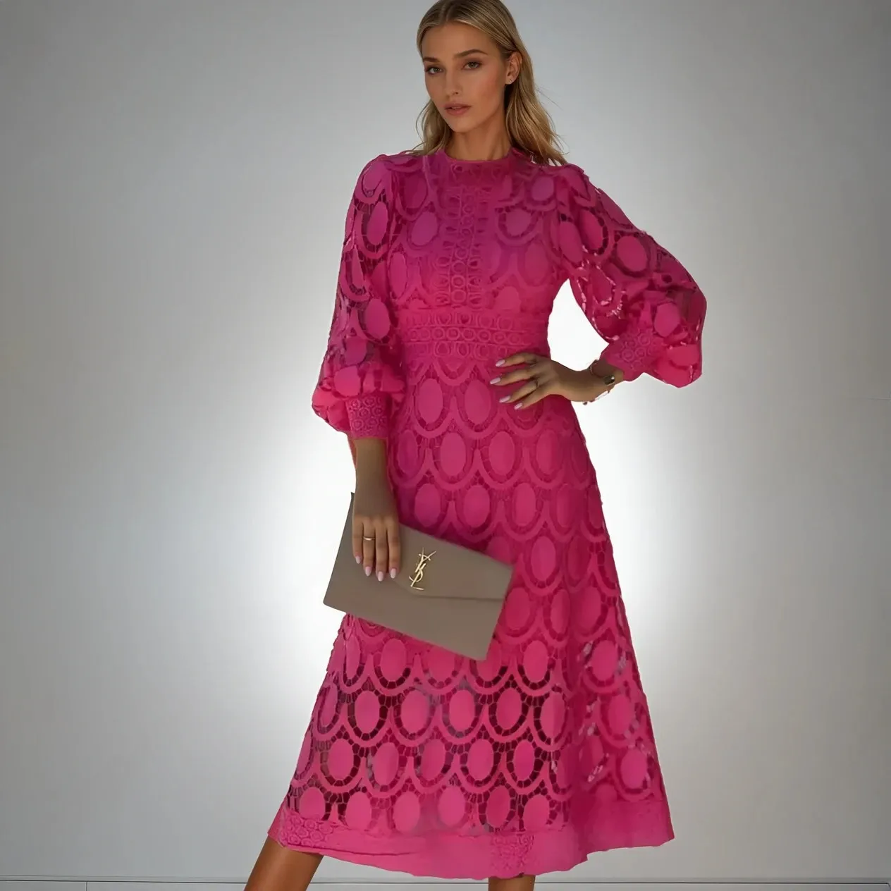 Vivienne  Long Patchwork Dress