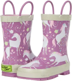 Western Chief Girl's Fancy Horse Rain Boots (Toddler/Little Kid/Big Kid)
