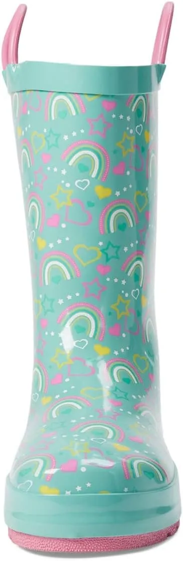 Western Chief Unisex-Child Confetti Rainbow Rain Boots (Toddler/Little Kid)