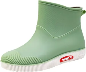 Women Rain Boots Size 6.5 Women's Ankle Rain Boots Waterproof Rubber Short Garden Boots Outdoor Lightweight Shoes