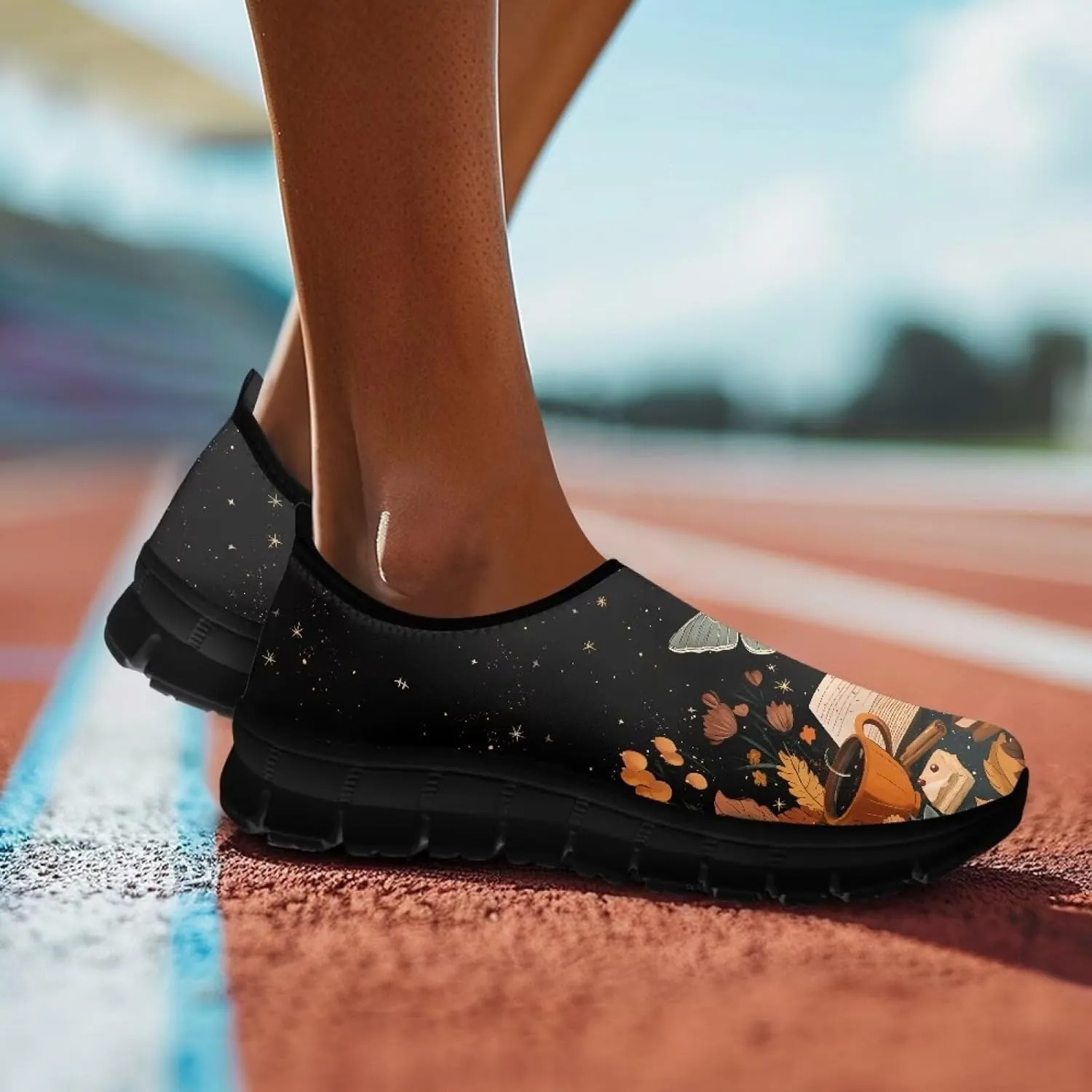 Women Slip On Sneakers Trendy Casual Shoes Womens Non Slip Walking Shoes