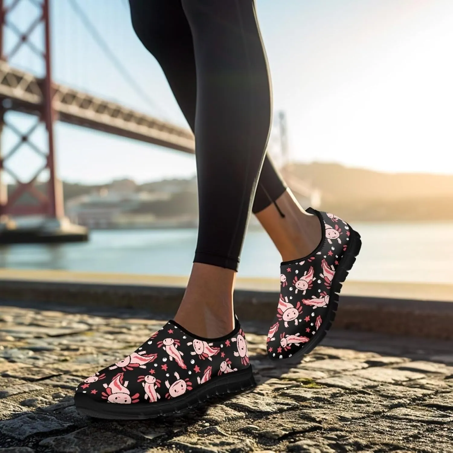 Women Slip On Sneakers Trendy Casual Shoes Womens Non Slip Walking Shoes