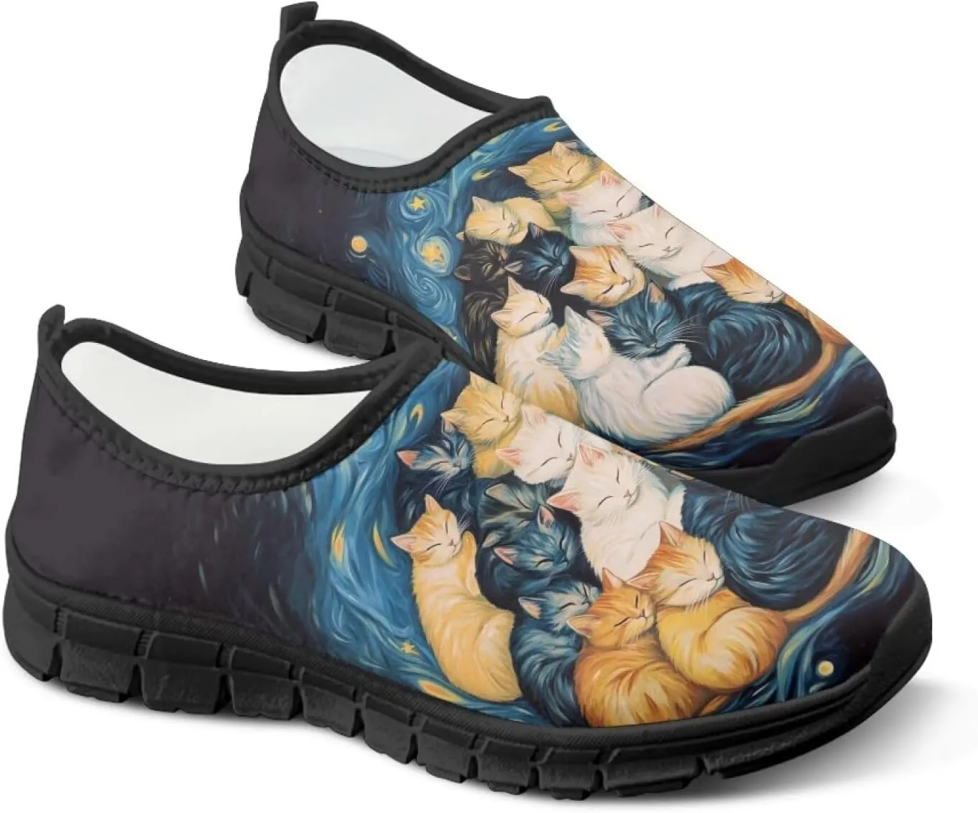 Women Slip On Sneakers Trendy Casual Shoes Womens Non Slip Walking Shoes
