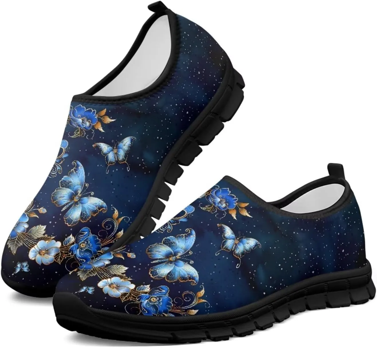 Women Slip On Sneakers Trendy Casual Shoes Womens Non Slip Walking Shoes